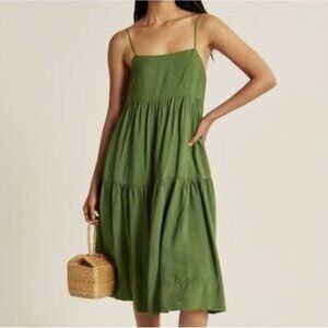 Abercrombie Tiered Midi Dress